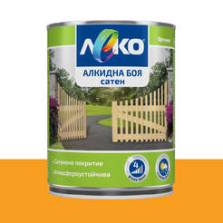 Alkyd paint for metal and wood Slightly satin - 650 ml, dark yellow