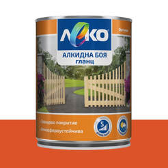 Alkyd paint for metal and wood Slightly glossy - 650ml, RAL 2010 signal orange