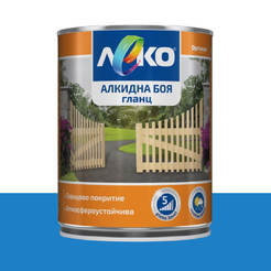 Alkyd paint for metal and wood Slightly glossy - 650ml, RAL 5015 sky blue