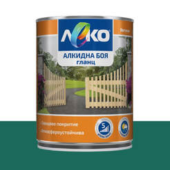 Alkyd paint for metal and wood Slightly glossy - 650ml, RAL 6026 green opal