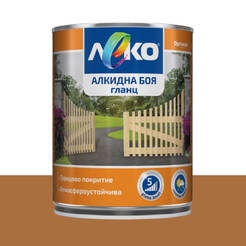 Alkyd paint for metal and wood Slightly glossy - 650ml, RAL 8001 brown ocher
