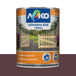 Alkyd paint for metal and wood Slightly glossy - 650ml, RAL 8016 mahogany brown