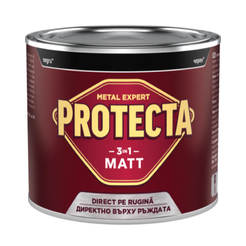 Эмаль для металла 3 в 1 18 л Protecta черная 90% матовая H ORGAHIM