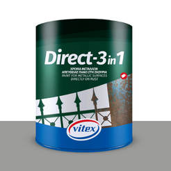 Емайллак за метал Direct 3в1 750мл цвят сив 66 VITEX