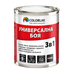 Универсална боя 3в1 Universal S2130 бяла гланц C1000 500мл COLORLAK