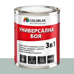 Универсална боя 3в1 Universal S2130 пастелносива гланц C1010 500мл COLORLAK