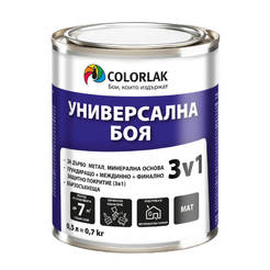 Боя за метал 3в1 Universal S2130 бяла мат C0100 500мл COLORLAK