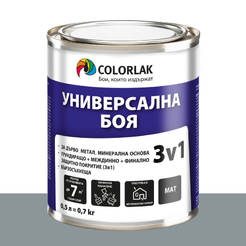 Paint for metal 3 in 1 Universal S2130 gray mat C0115 500ml COLORLAK