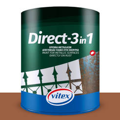 Enamel for metal Direct 3in1 750ml color brown 27 VITEX