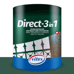 Enamel for metal Direct 3in1 750ml color green 48 VITEX
