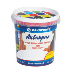 Acrylic paint Aquacryl AQ-16 white RAL 9016, 21 kg LAKPROM