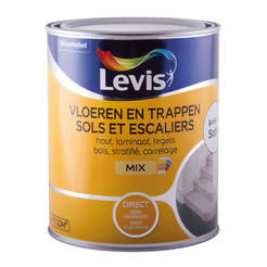 Paint for floors and stairs Levis 1l Vloeren Satin Toning base M