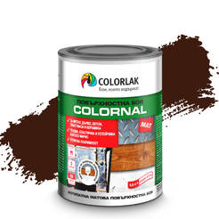Цветная поверхностная краска - 0,6 л, темно-коричневая матовая.