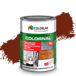 Краска для поверхностей Colornal - 0,6 л, красно-коричневая матовая.