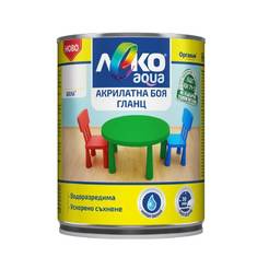 Acrylic gloss paint Leko Aqua Gloss - 700ml, white