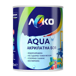 Акриловая сатиновая краска Leko Aqua - 600мл, эдельвейс