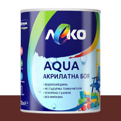 Акриловая сатиновая краска Leko Aqua - 600мл, корица