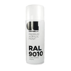 Spray acrylic paint Cosmos 300 RAL 9010 White gloss 400ml
