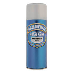 Краска-спрей Hammerite hammer effect silver 0.4л