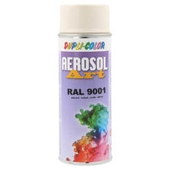 Краска аэрозольная акриловая Aerosol Art - 400мл, RAL9001 быстросохнущая
