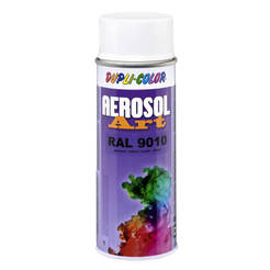 Spray paint Aerosol Art - 400ml, RAL9010 glossy acrylic fast drying