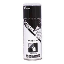 Rubber coating spray - 400ml, black satin