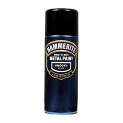 Краска-спрей по металлу Hammerite gloss black 0.4л