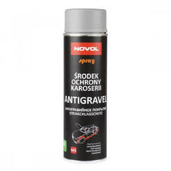 Спрей шагре 500мл за защита на прагове сив NOVOL
