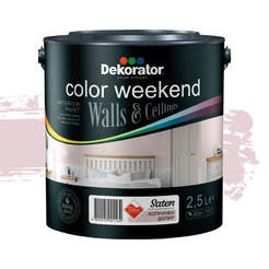 Цветной латекс Satin Silk touch 2,5 л ColorWeekend Saten Teflon