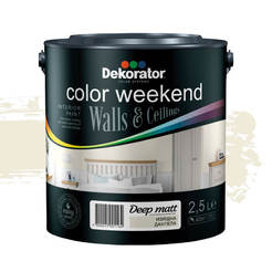 Цветен латекс Мат Изящна дантела 2.5л ColorWeekend Deep Matt