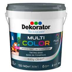 Колеровочная краска для интерьера Multi Color база D 8,5л Dekorator база D