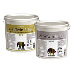 Decorative coating CD Arte Twin effect silver 2.5 l CAPAROL