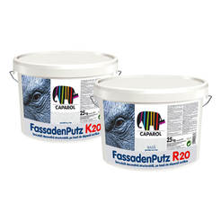 Polymer drawn plaster white 25 kg Fassadenputz R20 2 mm