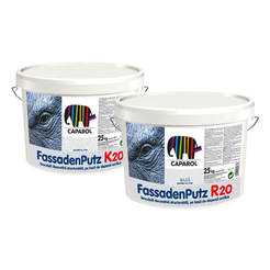 Polymer scratched plaster 25 kg white Fassadenputz K15 1.5 mm