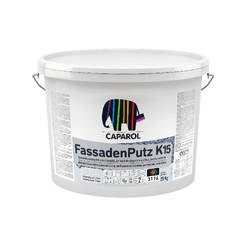Polymer plaster 25kg transparent scratched 1.5mm Fassadenputz K15 CAPAROL