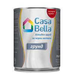 Алкиден грунд за черни метали Casa Bella - 900мл, оксидно червен