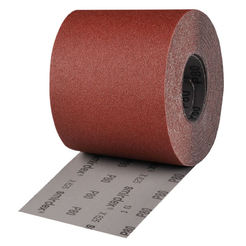 Red sandpaper P120 roll 116mm x 1m paper backing 24207 SMIRDEX