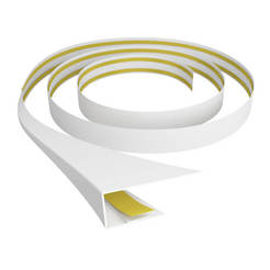 Self-adhesive tape for universal PVC paneling 5 cm x 300 cm, white