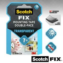 Double-sided adhesive tape Scotch Fix 19mm x 1.5m double-adhesive transparent
