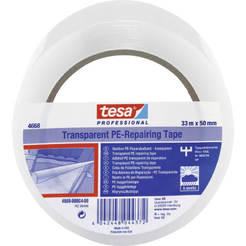 Repair tape 33m x 50mm UV resistant transparent TESA