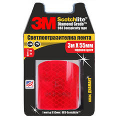Reflective tape 55mm x 3m, 3M 983 red