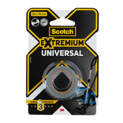 Лента Hobby Extreme 19мм х 3м серая Scotch Extremum 77014 3М