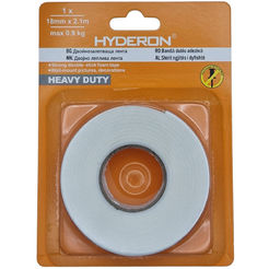 Double-sided tape 18mm x 2.1m, white