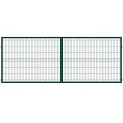 Gartentor Sparta Doppelflügelset grün H 1,50 m, 4 m RAL 6005