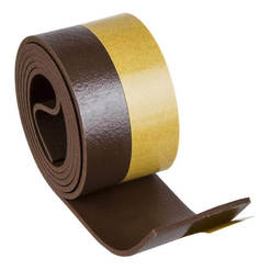 Self-adhesive door seal lower 93 cm chestnut