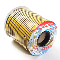 Уплътнител каучуков D профил кафяв 1000/104 GEKO