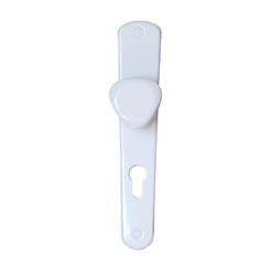 Secret door handle with ball, 90mm white Classic