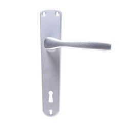 Обикновена дръжка за врата 90мм, сребро Габри
