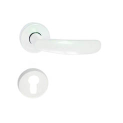 Secret handle with rosette for neck, white Silistra
