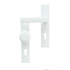 Secret door handle with 90mm ball, white Preslav